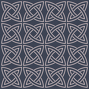 Go to a pattern of Solomon's knots.